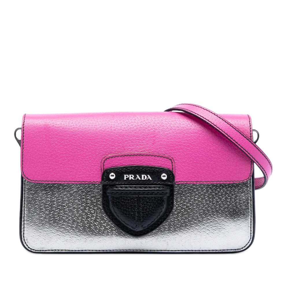 Pre-Loved Prada Tricolor Metallic Cinghiale Crossbody